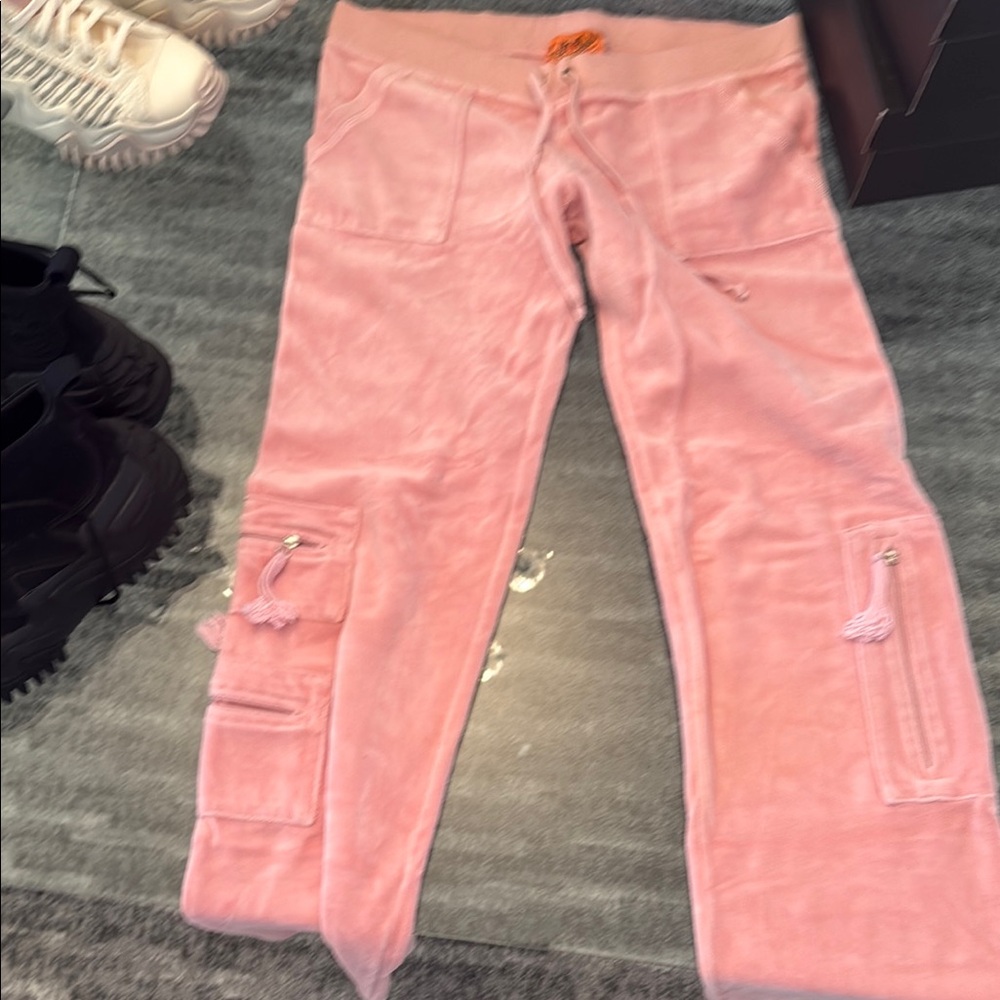 Trendy Pink Cargo Joggers